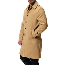 Load image into Gallery viewer, Fashion Casual Lapel Plain Slim Woolen Long Coat
