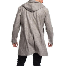 Load image into Gallery viewer, Casual Plain Thicken Warm Hooded Long Sleevs Long Woolen Coat
