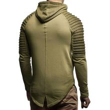 Load image into Gallery viewer, Stripes Patchwork Long Sleeve Hoodie
