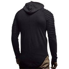 Load image into Gallery viewer, Stripes Patchwork Long Sleeve Hoodie
