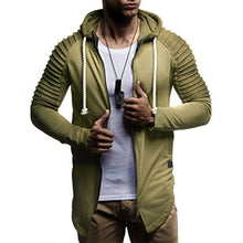 Load image into Gallery viewer, Stripes Patchwork Long Sleeve Hoodie
