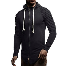 Load image into Gallery viewer, Stripes Patchwork Long Sleeve Hoodie
