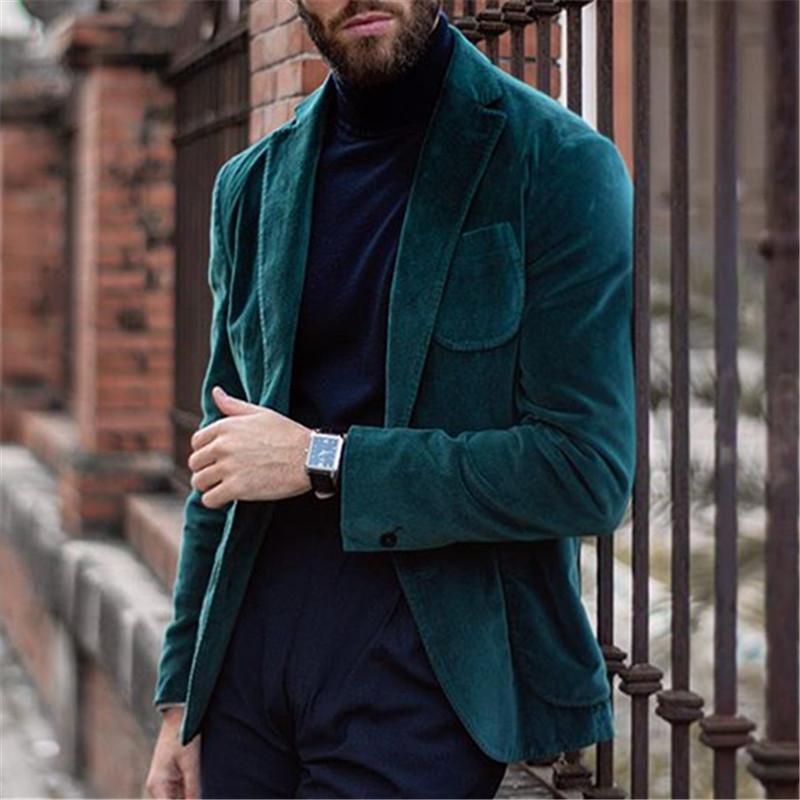 Fashion Men's Solid Color Blazer