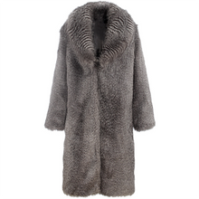 Load image into Gallery viewer, Fashion Faux Fur Solid Color Long Loose Coats
