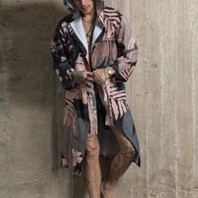 Load image into Gallery viewer, Men&#39;s Fashion Printed Fleece Mid-Length Hooded Coat
