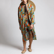 Load image into Gallery viewer, Men&#39;s Fashion Printed Cardigan Shorts Two-Piece Set
