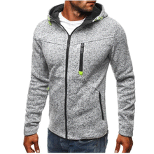 Load image into Gallery viewer, Men&#39;s Sports And Leisure Jacquard  Fleece Cardigan Hooded Jacket

