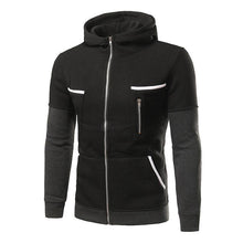 Load image into Gallery viewer, Sports Hooded Contrast Zip Men&#39;s Jacket
