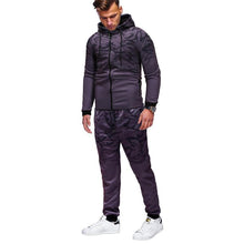 Load image into Gallery viewer, Hooded Two-Piece Men&#39;s Running Sportswear Jacket
