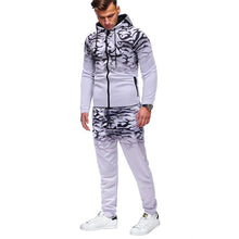 Load image into Gallery viewer, Hooded Two-Piece Men&#39;s Running Sportswear Jacket
