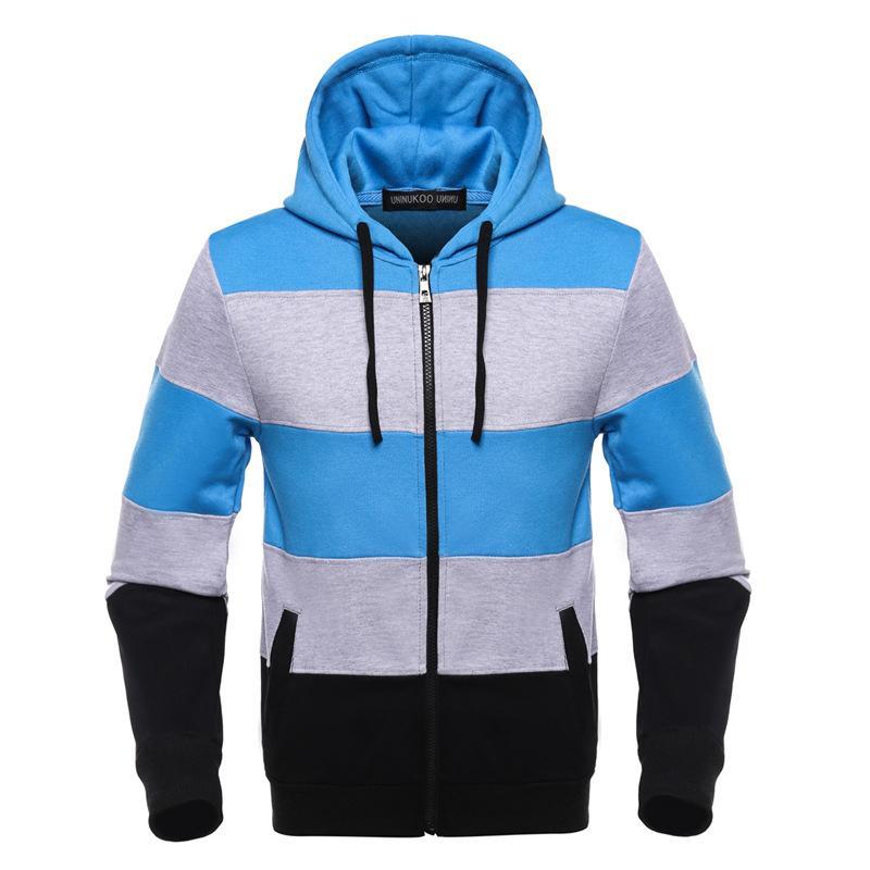 Men's Zipper Hooded Multi-Color Men's Jacket Hoodie