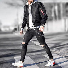 Load image into Gallery viewer, Leisure Solid Color Standing Collar Warm Cotton Jacket
