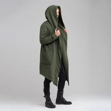 Load image into Gallery viewer, Solid Color Hooded Long Cardigan Coat

